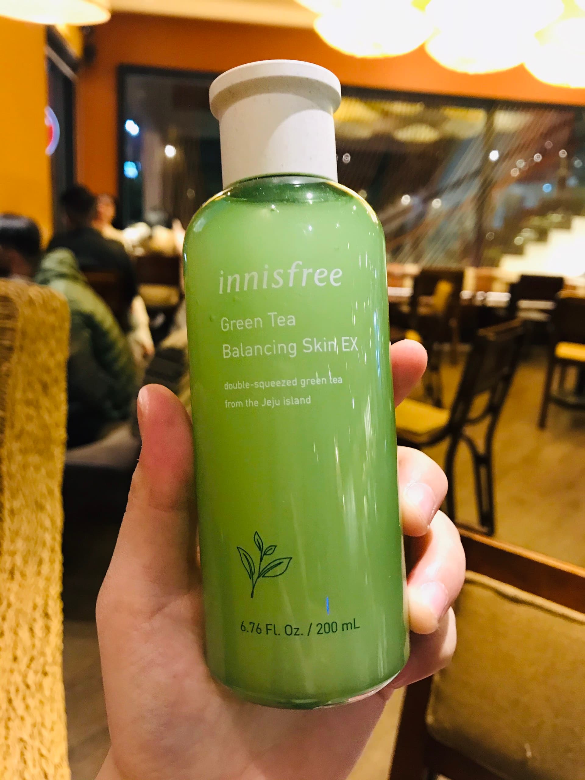 Nước hoa hồng cân bằng độ ẩm INNISFREE GREEN TEA BALANCING SKIN EX 200ML chiết xuất trà xanh