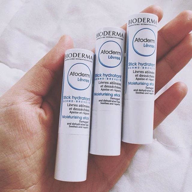 Bộ 03 Son dưỡng môi Bioderma Atoderm 3x4g - PHÁP
