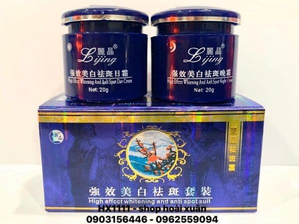 [HCM]kem dưỡng da mờ nám và tàng nhang Lijing kem hoa anh đào ngày và đêm - HX1111