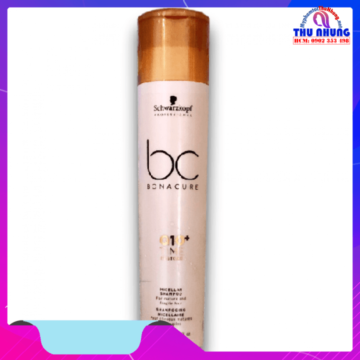 [HCM]DẦU GỘI SCHWARZKOPF BC BONACURE Q10+ TIME RESTORE MICELLAR TRẺ HÓA TÓC YẾU DỄ GÃY RỤNG 250ML