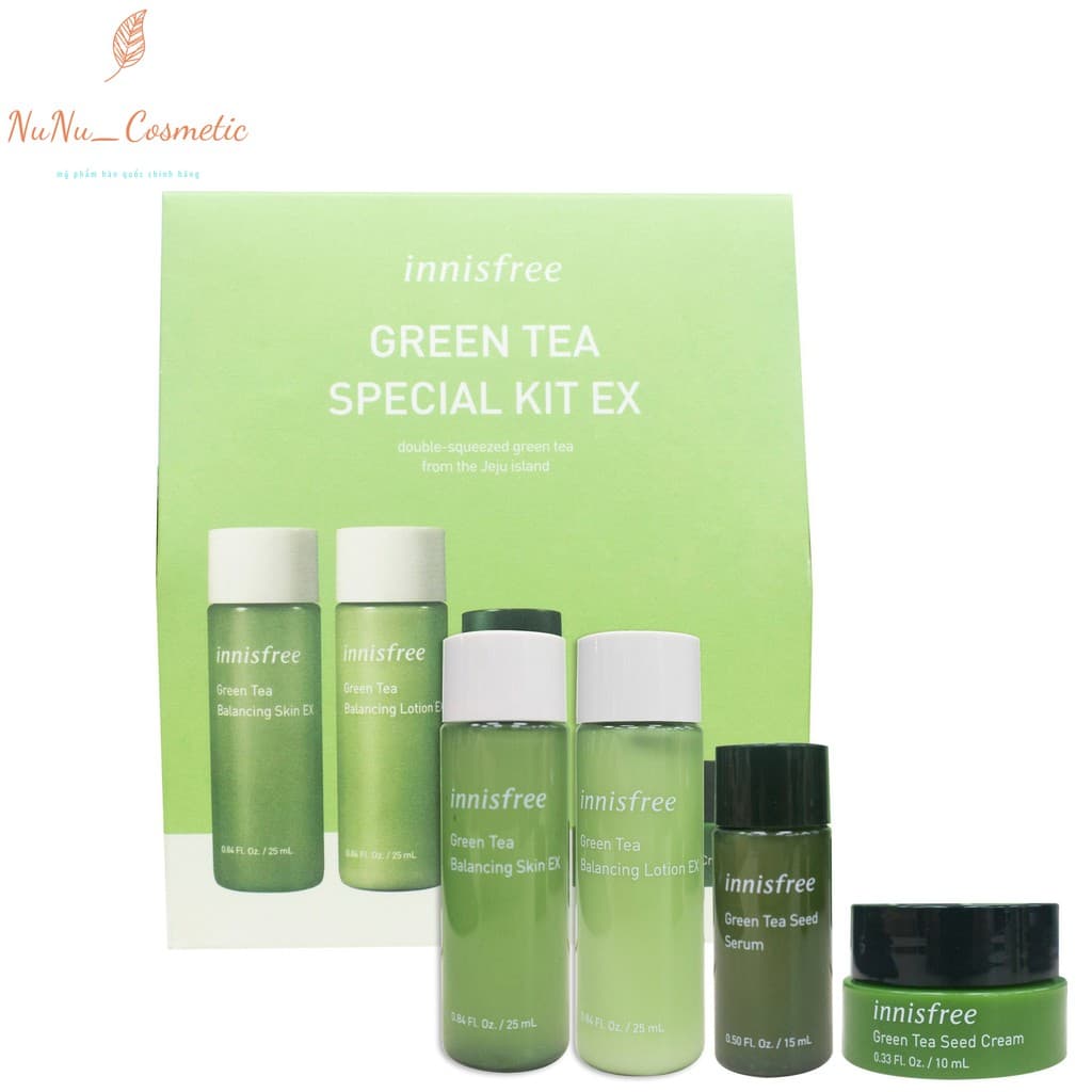 [HCM]Bộ Dưỡng Da Dùng Thử Innisfree Trà Xanh Green Tea Special Kit EX Set