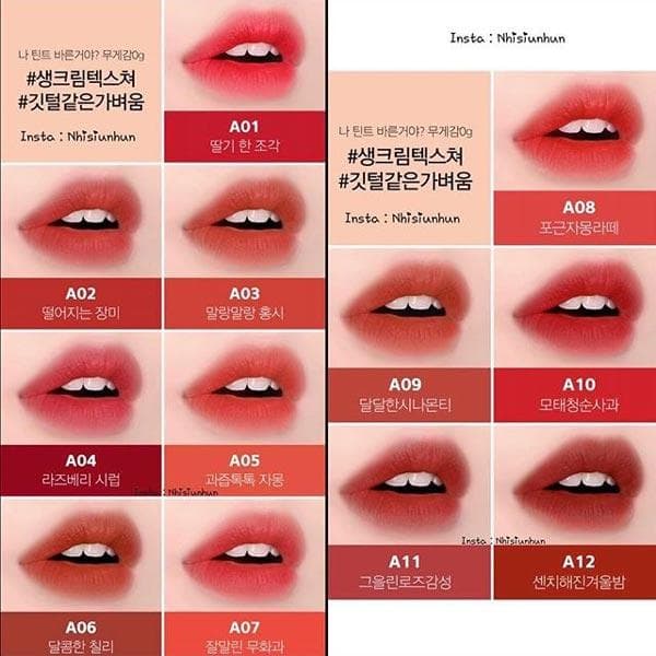[HCM][ MUA 01 TẶNG 01 ] Son Kem Lì Black Rouge Air Fit Velvet Tint - Tặng Kèm Son Dưỡng Nha Đam