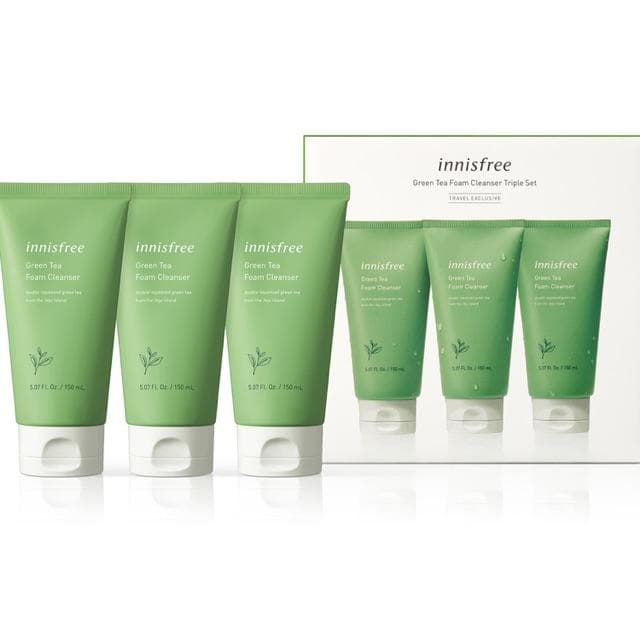 Sữa Rửa Mặt Innisfree Green Tea dưỡng ẩm và chống lão hóa 150ml bản mới