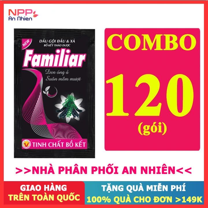 Combo 120 gói dầu Gội Dưỡng Tóc Tinh Chất Bồ Kết  5ml- NPP AN NHIÊN