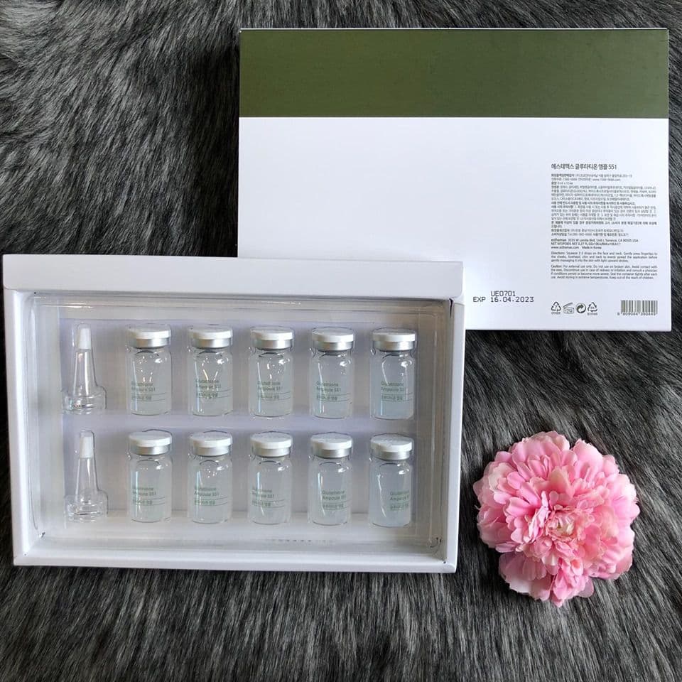 [HCM]Tế bào gốc dưỡng trắng Esthemax Glutathione Ampoule full set 10 lọ Hàn Quốc