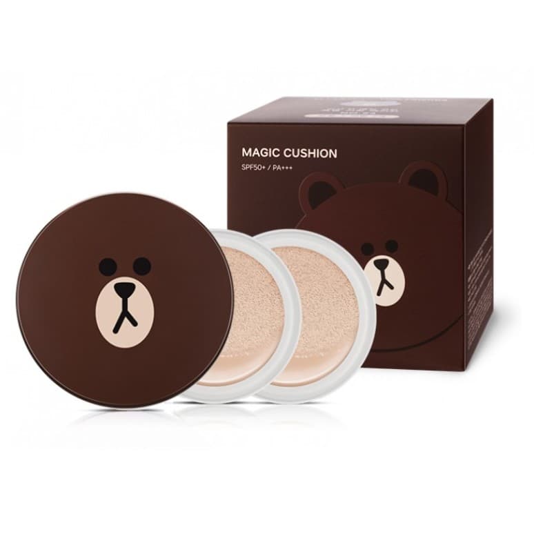 Phấn nước Missha M Cushion Line Friend Gấu Brown 15g [ Thêm lõi ]