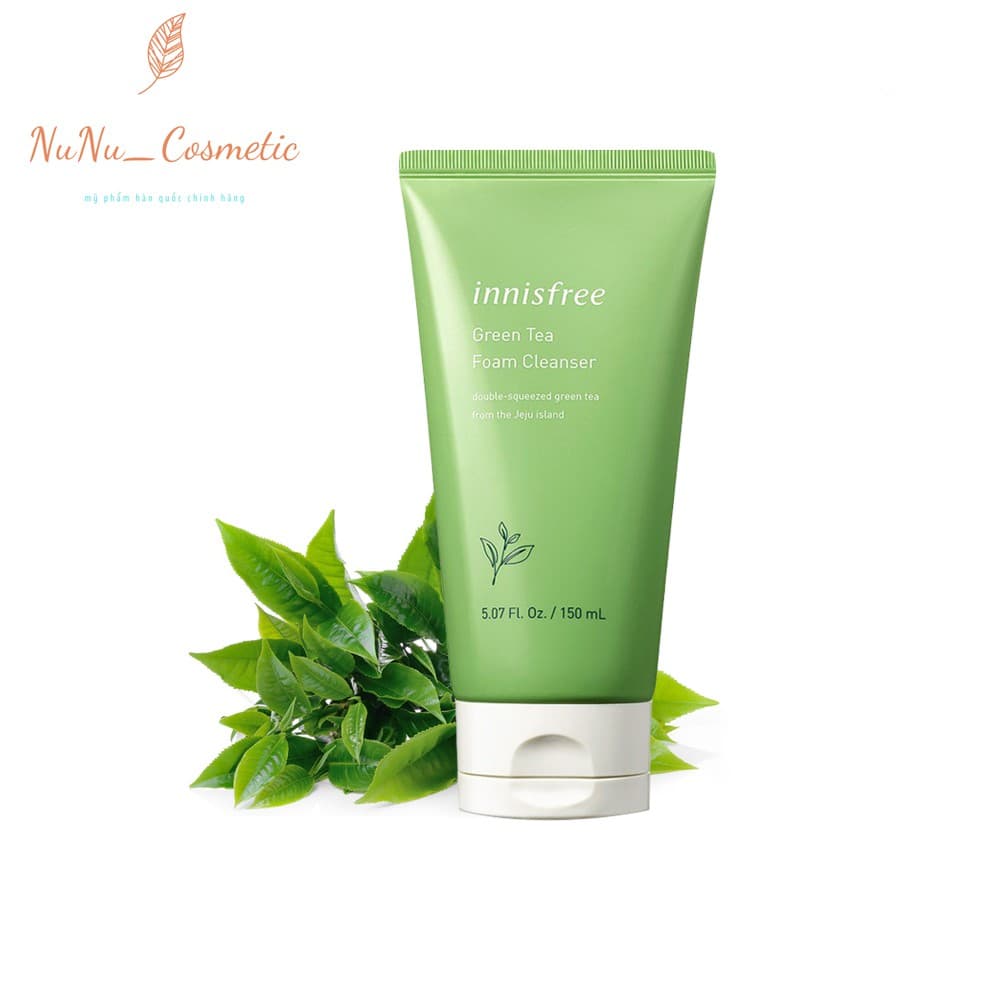 [HCM]Sữa rửa mặt trà xanh Innisfree Green Tea Foam Cleanser 150ml