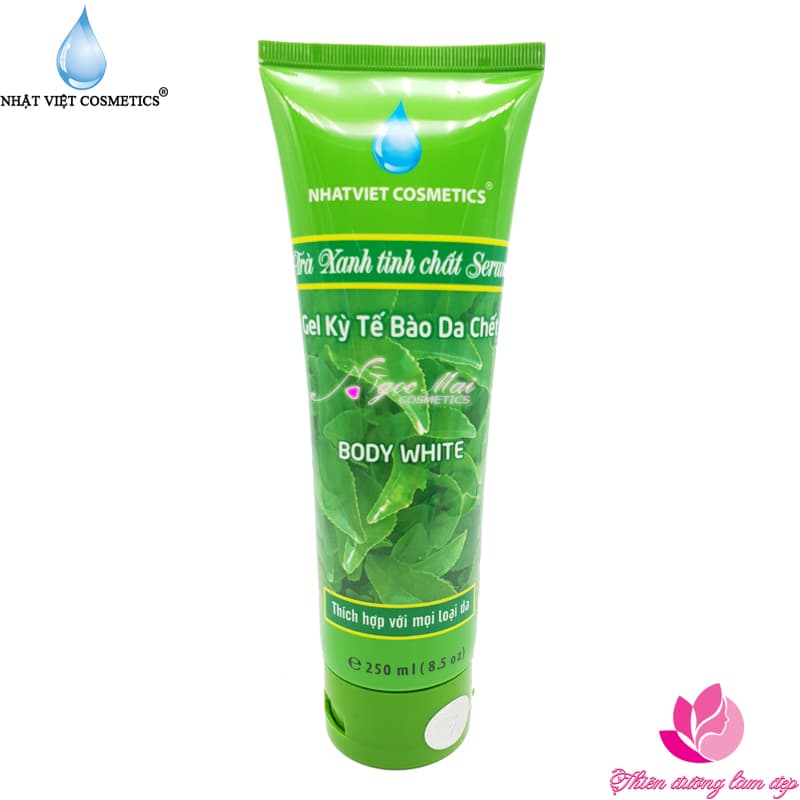 [HCM] Gel tẩy kỳ tế bào chết toàn thân Trà xanh tinh chất Serum Nhật Việt Cosmetics - 250ml
