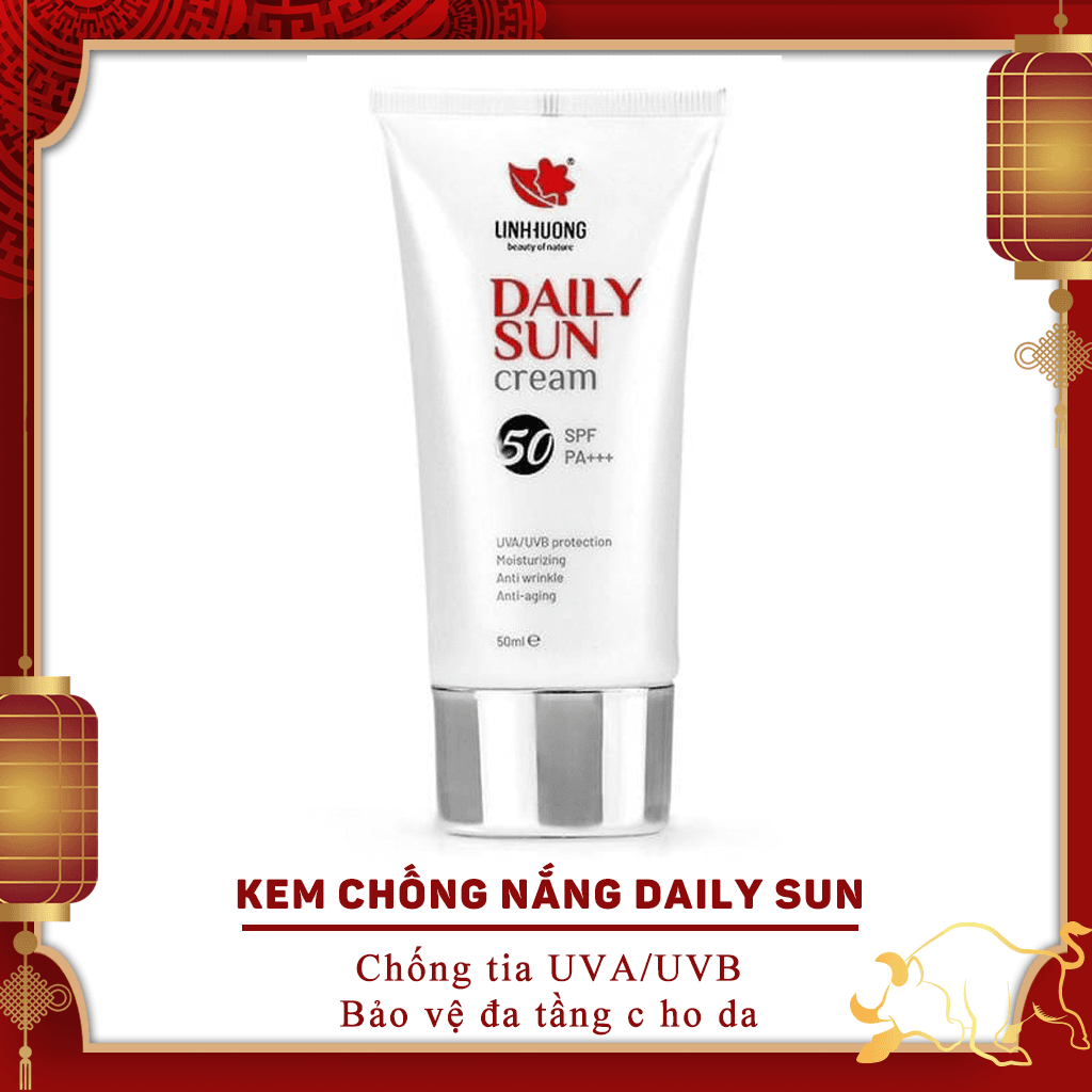 Kem Chống Nắng Daily Sun SPF+++/PA+++ bảo vệ đa tầng cho da chống tia UVA/UVB