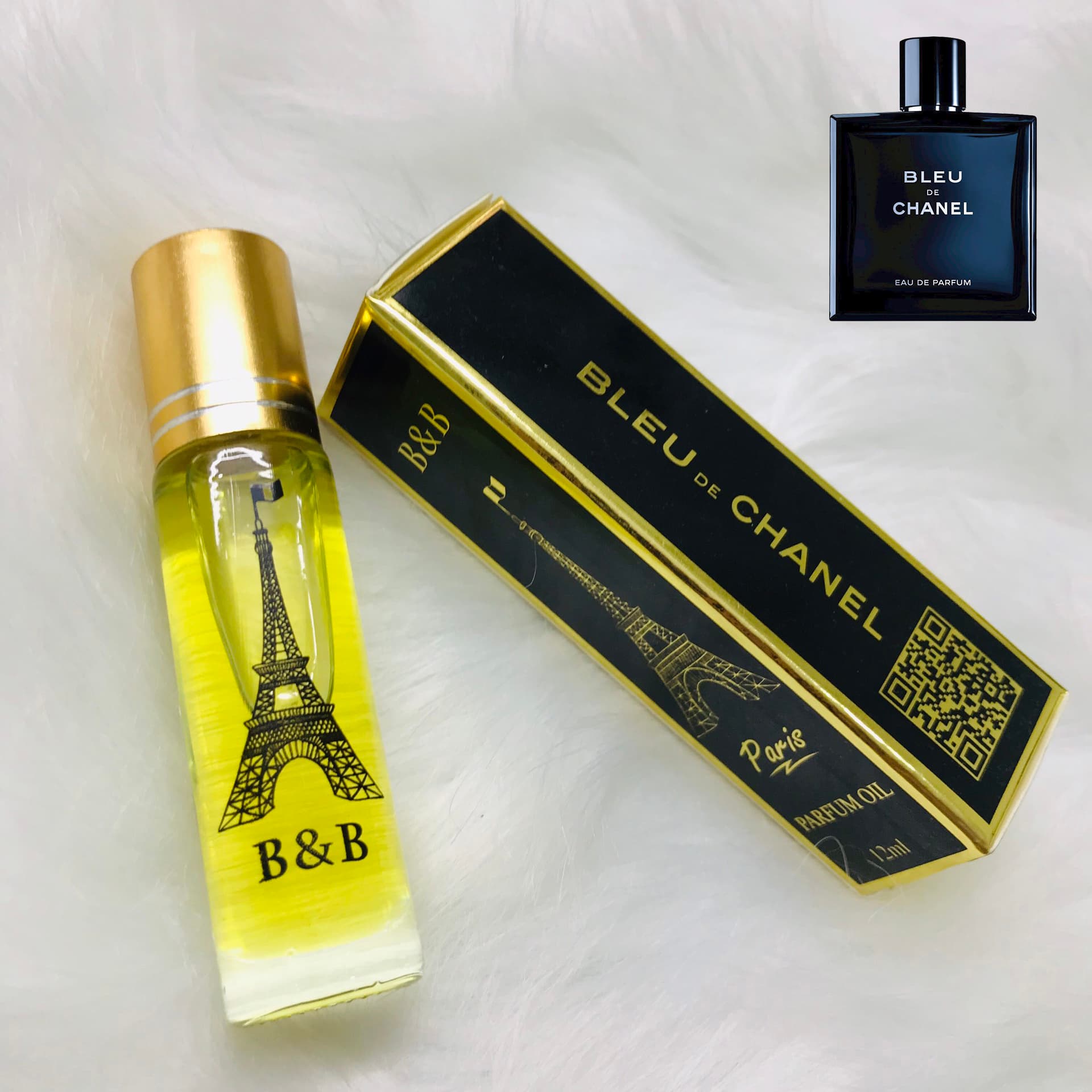 [Thơm lâu 14 tiếng] Tinh dầu nước hoa nam BB Bleu Chanel dạng lăn 12ml lưu hương 24 tiếng