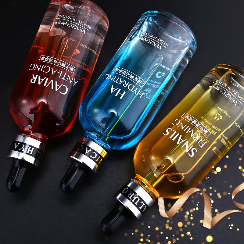 Serum tinh chất dưỡng ẩm trắng da trẻ hóa thu nhỏ lỗ chân lông VENZEN 100ml nội địa Trung cao cấp