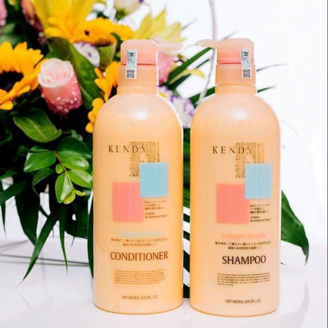 Cặp dầu gội xả dưỡng sinh cao cấp Kendy chai to 800ml x2