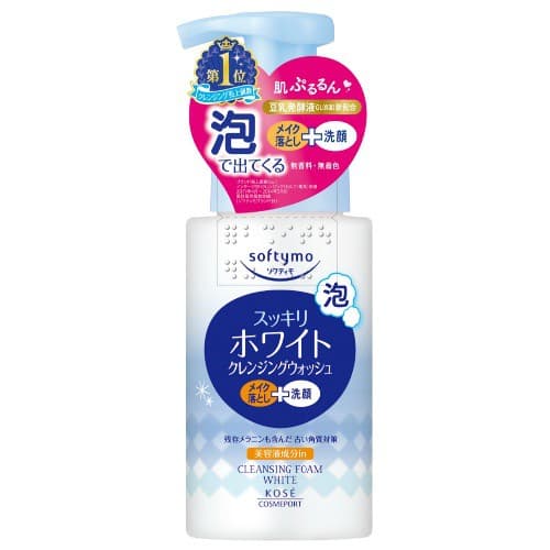 Sữa rửa mặt trắng da dạng bọt KOSE Softymo Cleansing Wash White 200ml