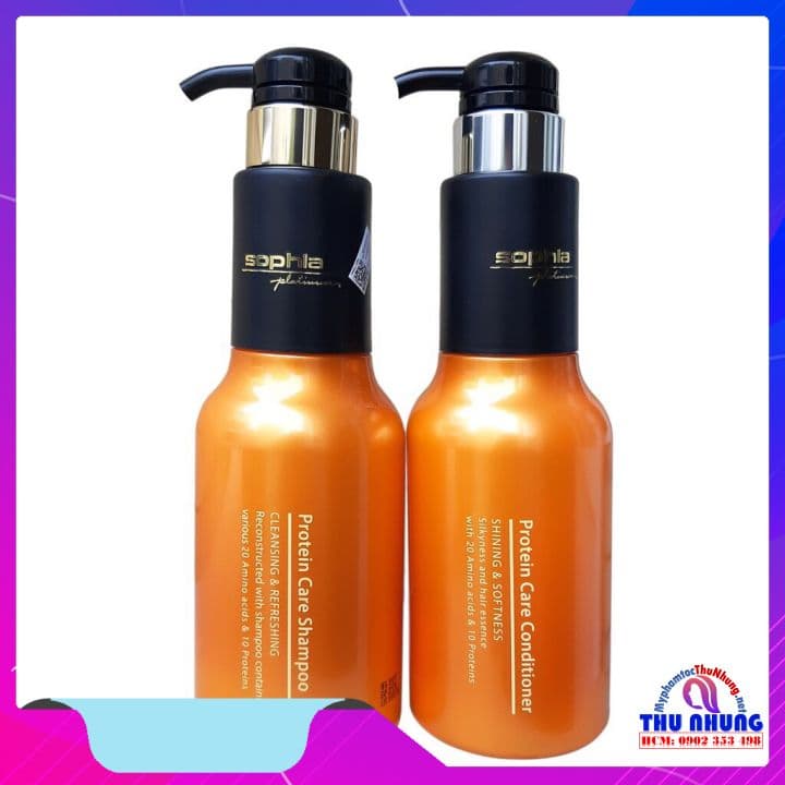 [HCM]Bộ dầu gội xả Sophia Protein cam cho tóc khô hư tổn 500ml (KOREA)