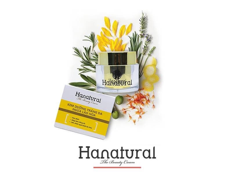 [HCM]Kem Dưỡng Trắng Da Ngừa Lão Hóa HANATURAL 40G