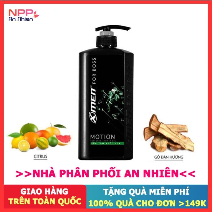 Sữa tắm Nước hoa X-Men For Boss Motion 650g - NPP AN NHIÊN