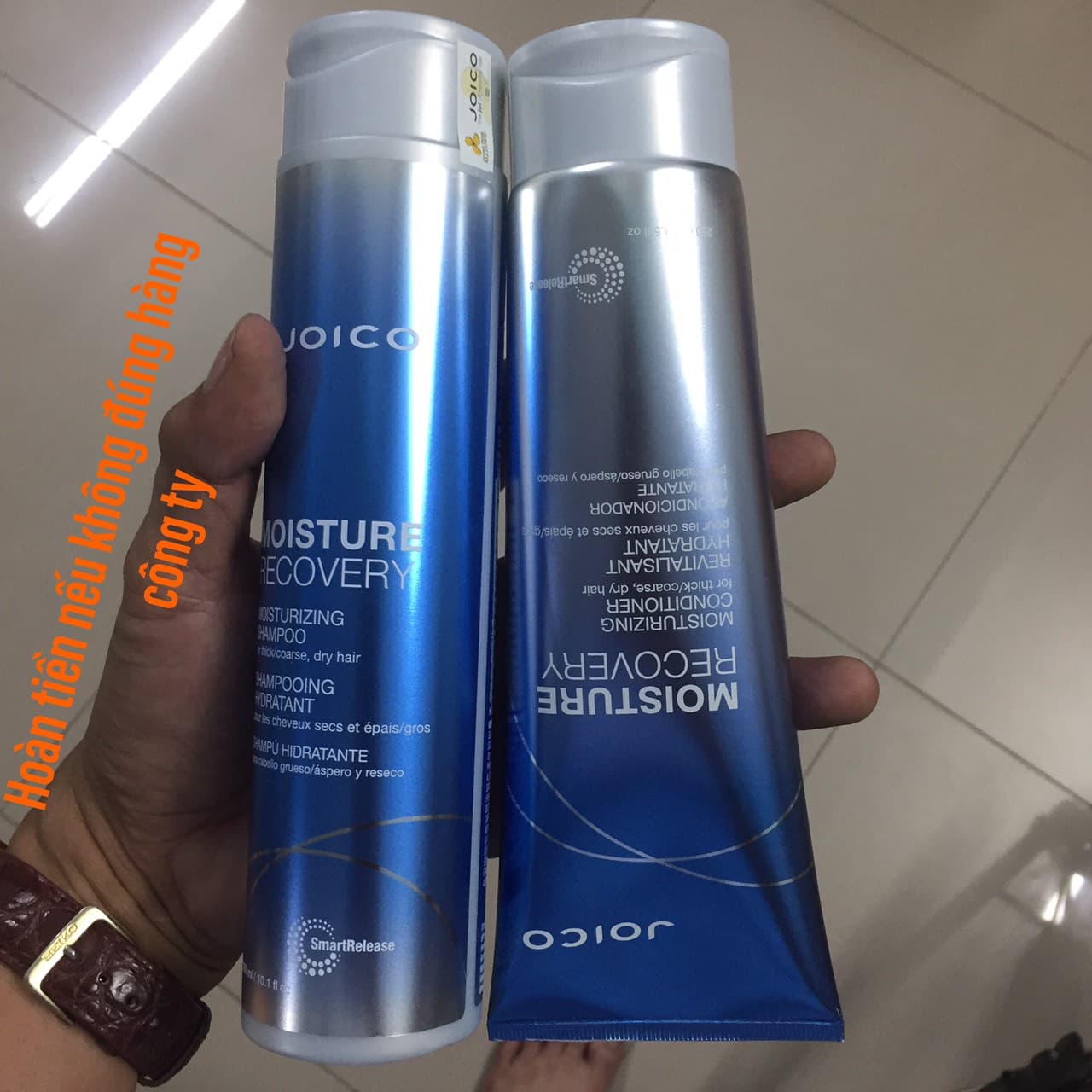 [HCM]Bộ dầu gội xả Joico Moiture Recovery dưỡng ẩm rong biển cho tóc khô hư tổn USA (300ml-250ml)