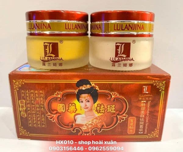 [HCM]Bộ kem dưỡng da cô tiên đỏ Lulanjina Teixiao quaban Wanshuang ngày đêm - HX010