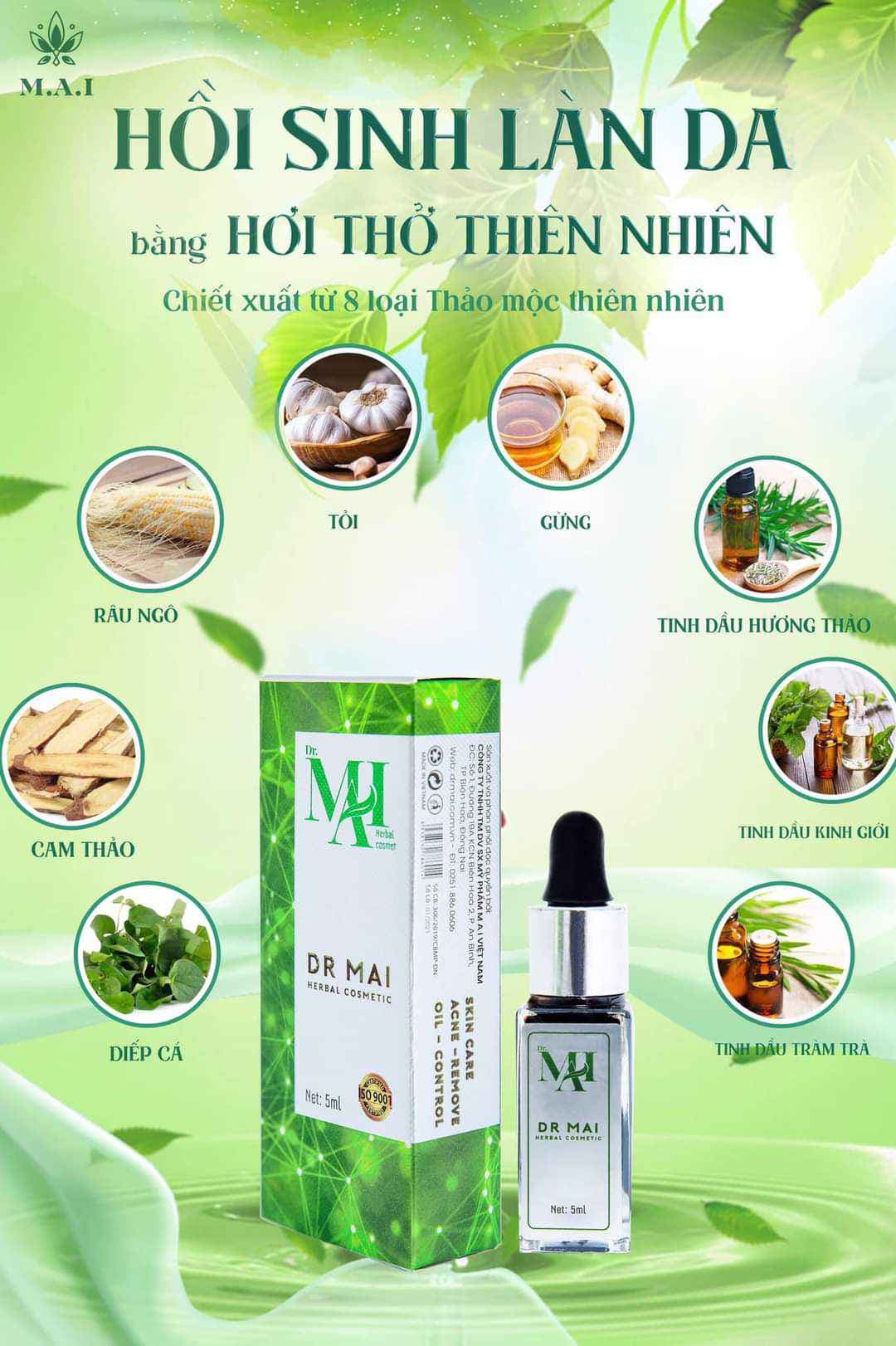 [HCM][CHÍNH HÃNG] SERUM MỤN DR Mai nguyên chất + QUÀ