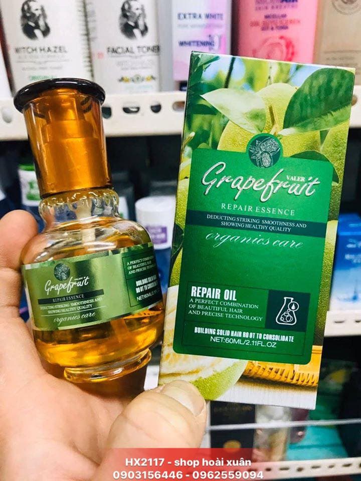 [HCM]TINH DẦU BƯỞI DƯỠNG TÓC KÍCH THÍCH MỌC TÓC làm giảm rụng tóc Grapefruit repair oil 60ml - HX2117