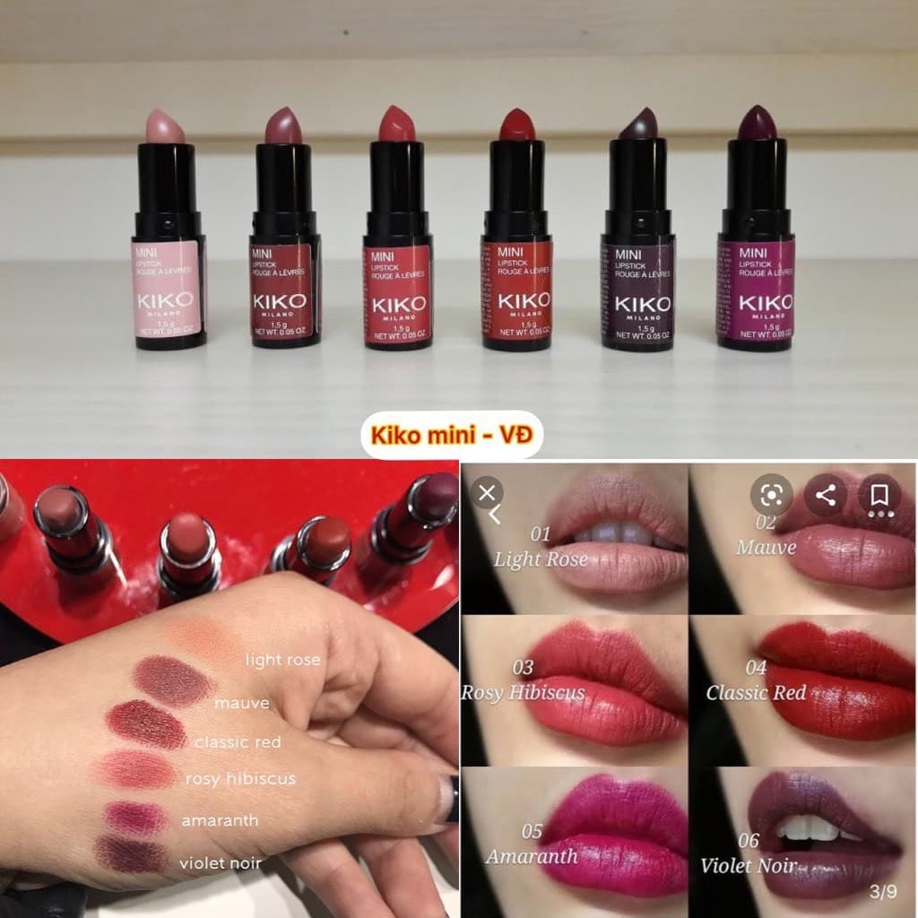 Kiko mini- Son lì Kiko - Mini Lipstick - kiko milano- Italy