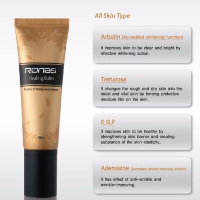 Kem Ronas Healing Balm BB  kem Nền Trang Điểm Dưỡng Da cream 40ml Hàn Quốc