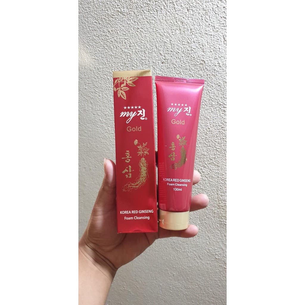 Sữa rửa mặt sâm đỏ My Gold Korea Red Ginseng Foam Cleanser 130ml