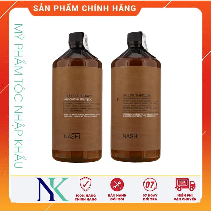 Dầu Gội Xã Nashi Filler Therapy Tái Tạo Dành Cho Tóc Khô Và Hư Tổn 1000Ml