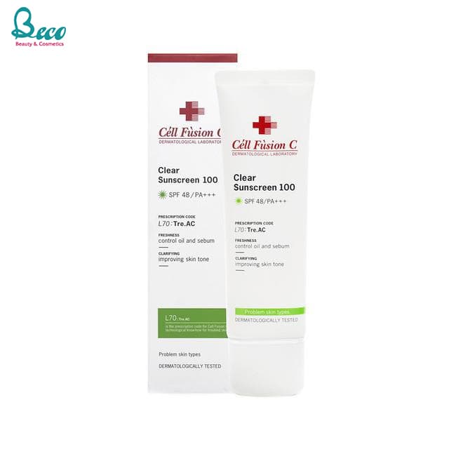 Kem Chống Nắng Cell Fusion C Clear Sunscreen 100 SPF 48+/PA+++ 50ml