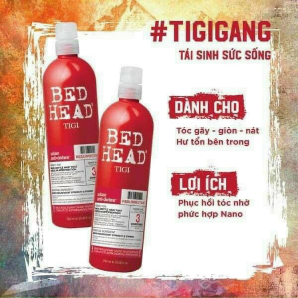 cặp dầu gội xả tigi đỏ