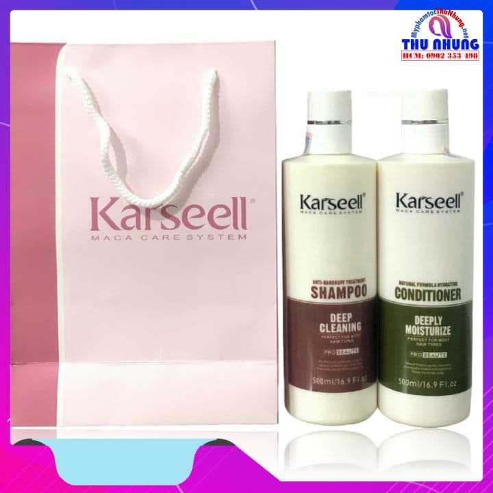 [HCM]Bộ dầu gội xả Karseell Maca ngăn ngừa gàu 500ml