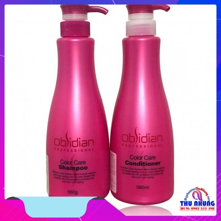 [HCM]Dầu gội xả dưỡng tóc nhuộm cao cấp Obsidian Color Care 580mlx2