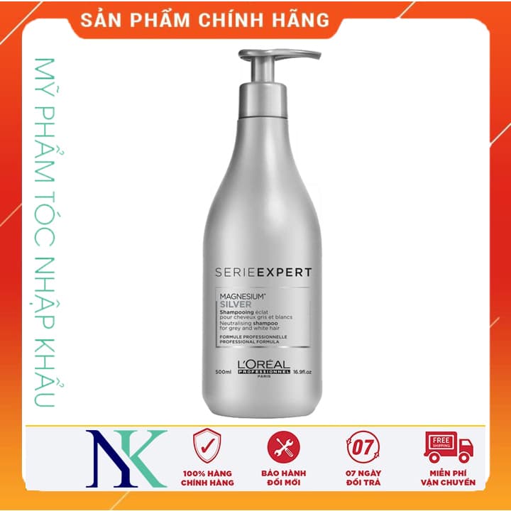 Dầu Gội Khử Vàng LOreal Magnesium Silver 500Ml