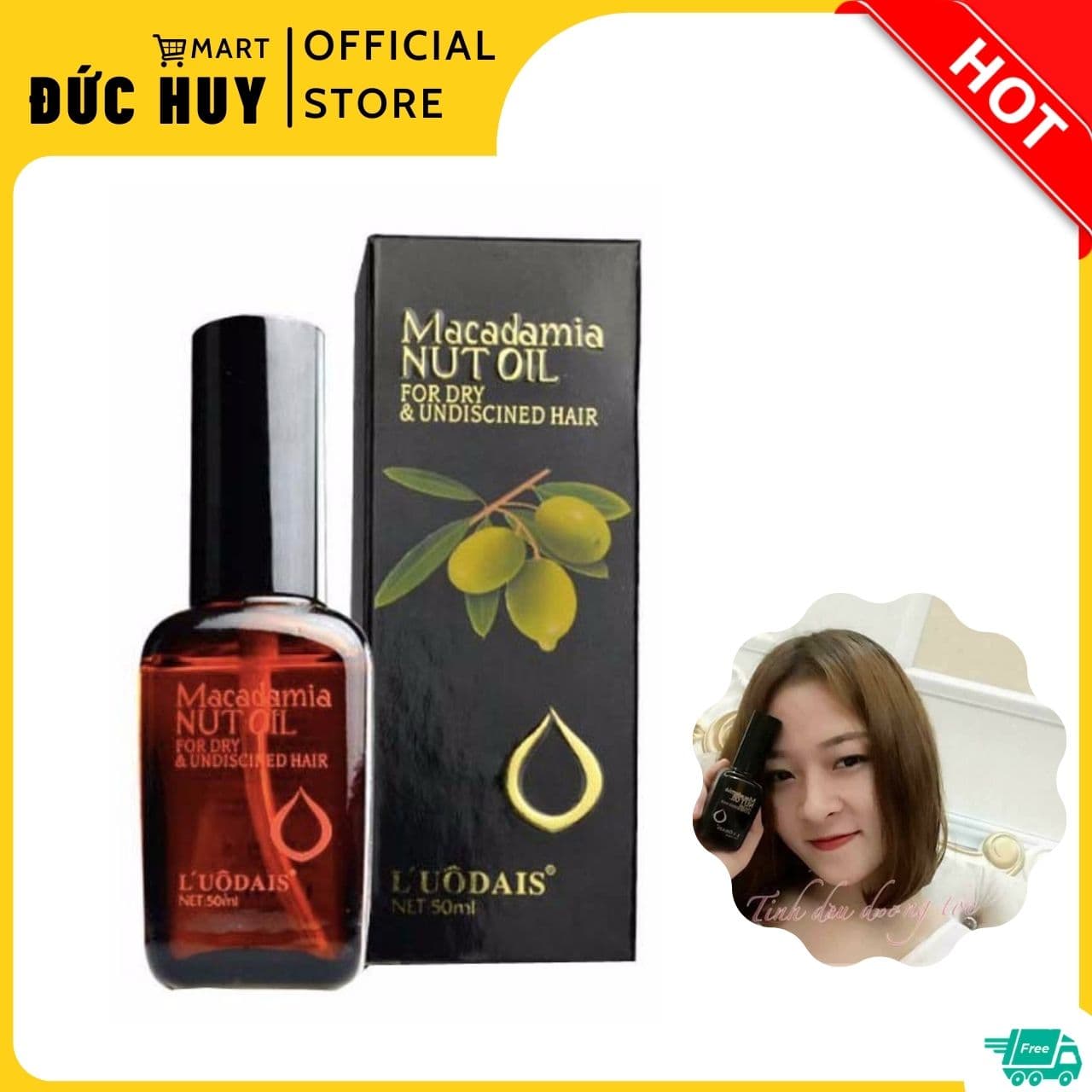 Tinh Dầu dưỡng tóc Macadamia Nut oil 50ml