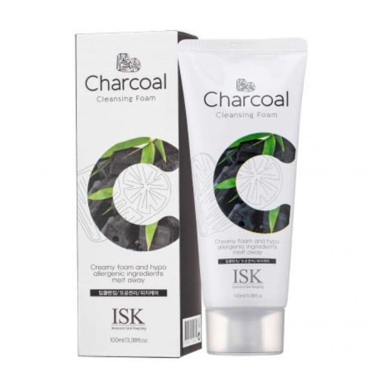 [HCM]Sữa rửa mặt than hoạt tính ISK Charcoal Cleansing Foam 100ml