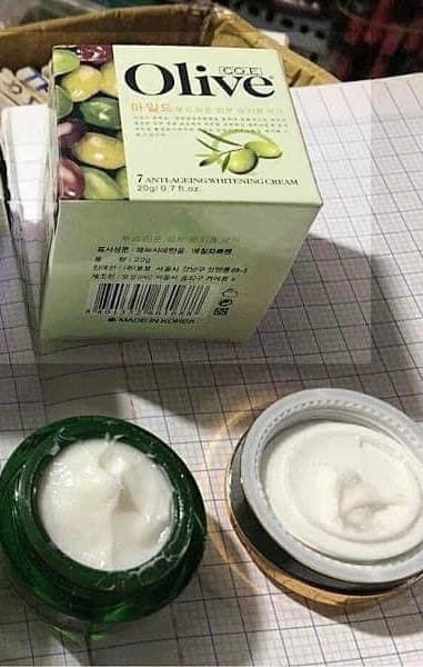 Kem dưỡng da Olive CO.E 7 Anti-Ageing whitening cream hàn quốc kem nám và tàn nhang - Kem dưỡng trắng - HX2044