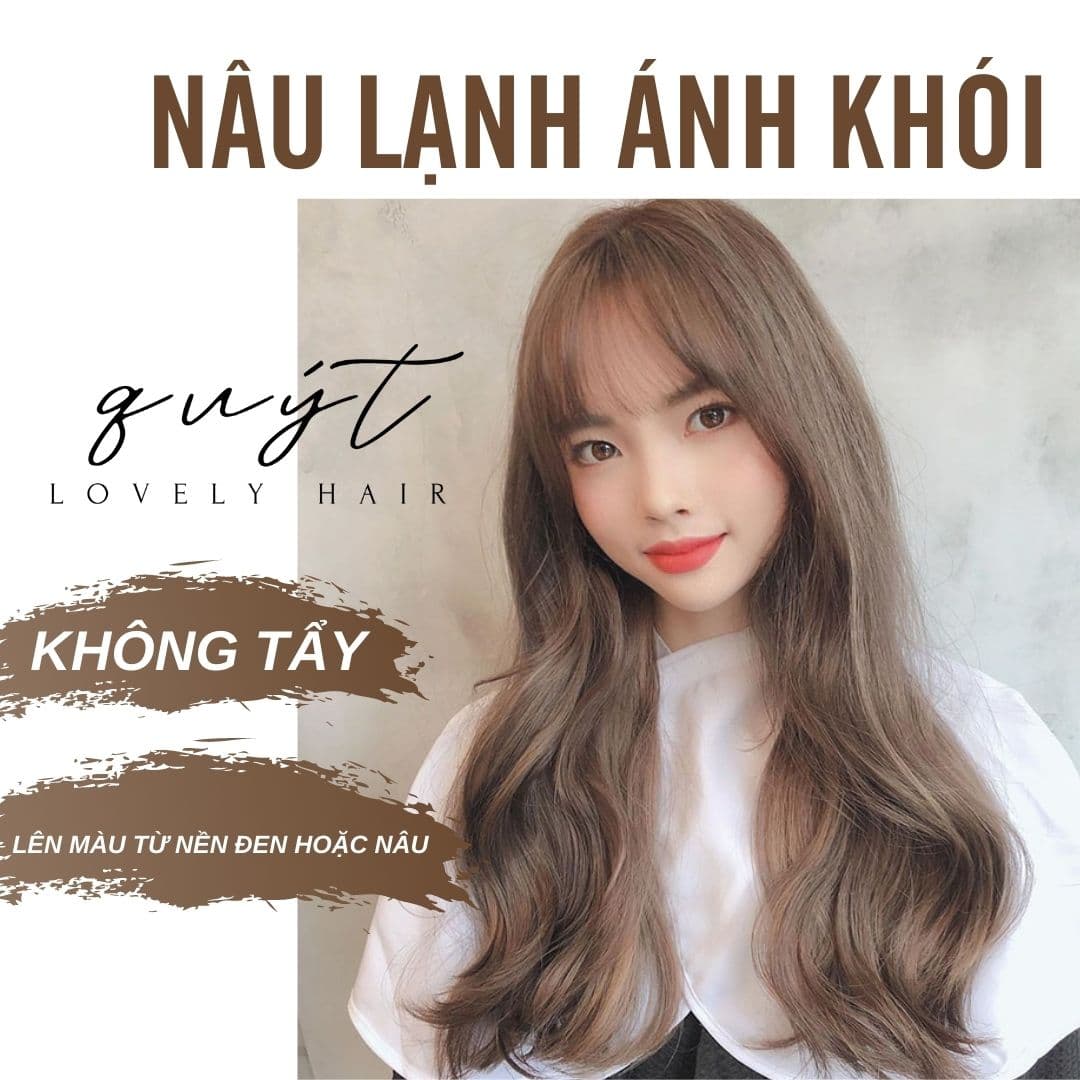 [HCM]THUỐC NHUỘM TÓC NÂU LẠNH ÁNH KHÓI+TẶNG KÈM OXY