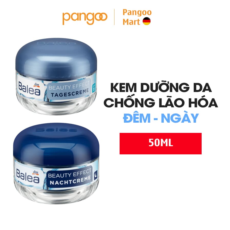 Kem Dưỡng Da Chống Lão Hóa Balea Beauty Effect Ban Đêm - Ban Ngày - Hàng Đức