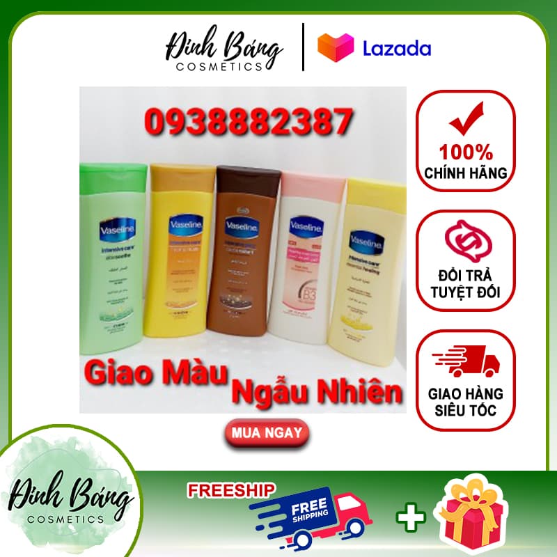 [HCM]XẢ HÀNG- Sữa dưỡng thể trắng da Vaseline Thái Lan 400ml- Date 2024