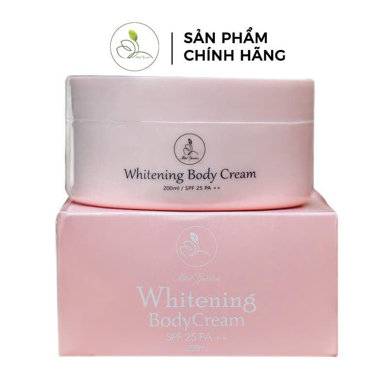 Kem dưỡng toàn thân dạng hũ MiniGarden Whitening Body Cream SPF 25 PA ++ dưỡng làn da sáng hồng PV1014