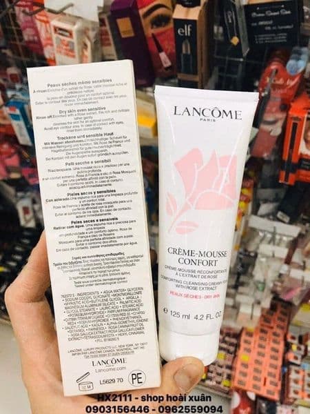[HCM]Sữa rửa mặt dành cho da mụn Lancôme 125ml dành cho da nhạy cảm - HX2111