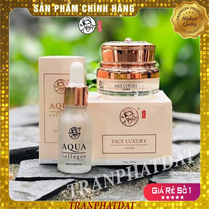 [HCM]Bà lão Combo Dưỡng Da Face Luxury & Aqua Collagen