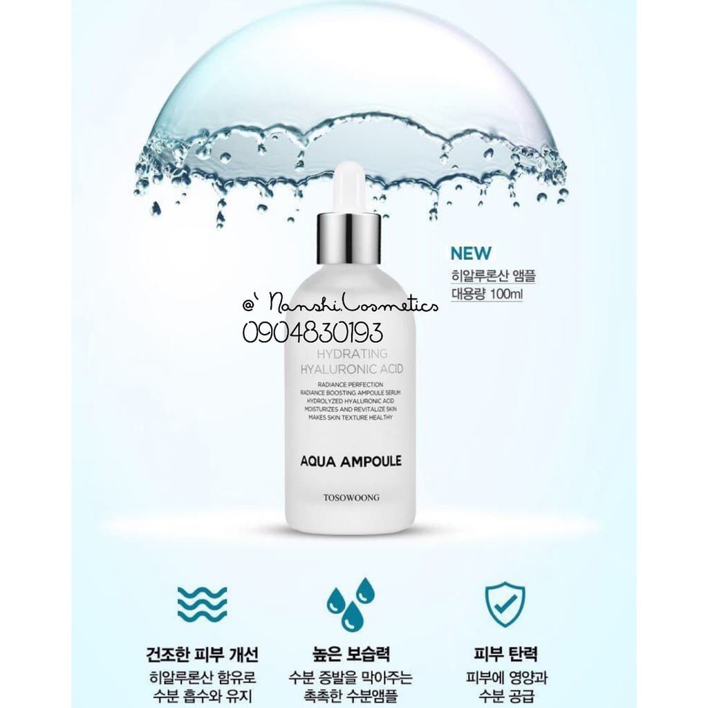 Tinh Chất Siêu Cấp Nước Tosowoong Hydrating Aqua Ampoule