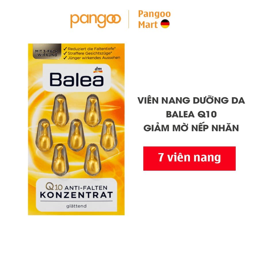 [HCM]Viên Nang Dưỡng Da Balea Q10 nội địa Đức 7 Viên