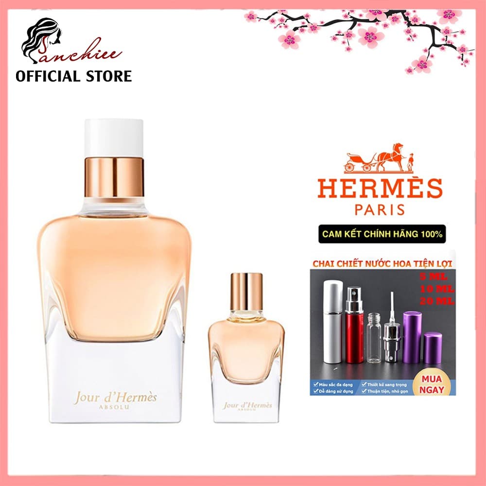 Nước hoa mini [𝘊𝘩𝘪́𝘯𝘩 𝘏𝘢̃𝘯𝘨] nước hoa nữ Hermes Jour d’Hermes For Women EDP 5/10/20ml. sang trọng khuyến dũ