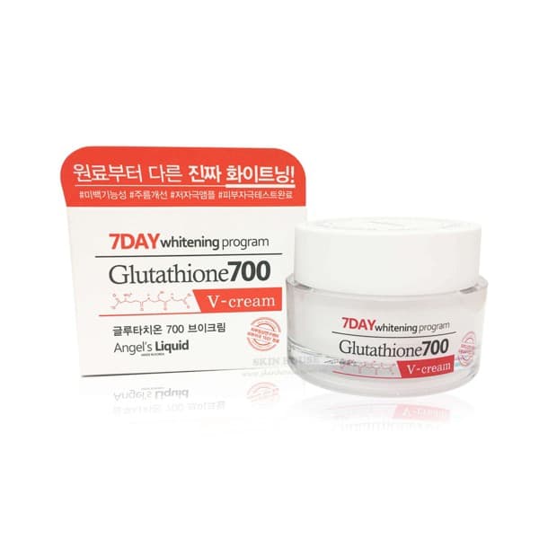 [HCM]KEM DƯỠNG TRẮNG DA ANGEL’S LIQUID 7DAY WHITENING PROGRAM GLUTATHIONE 700 V-CREAM