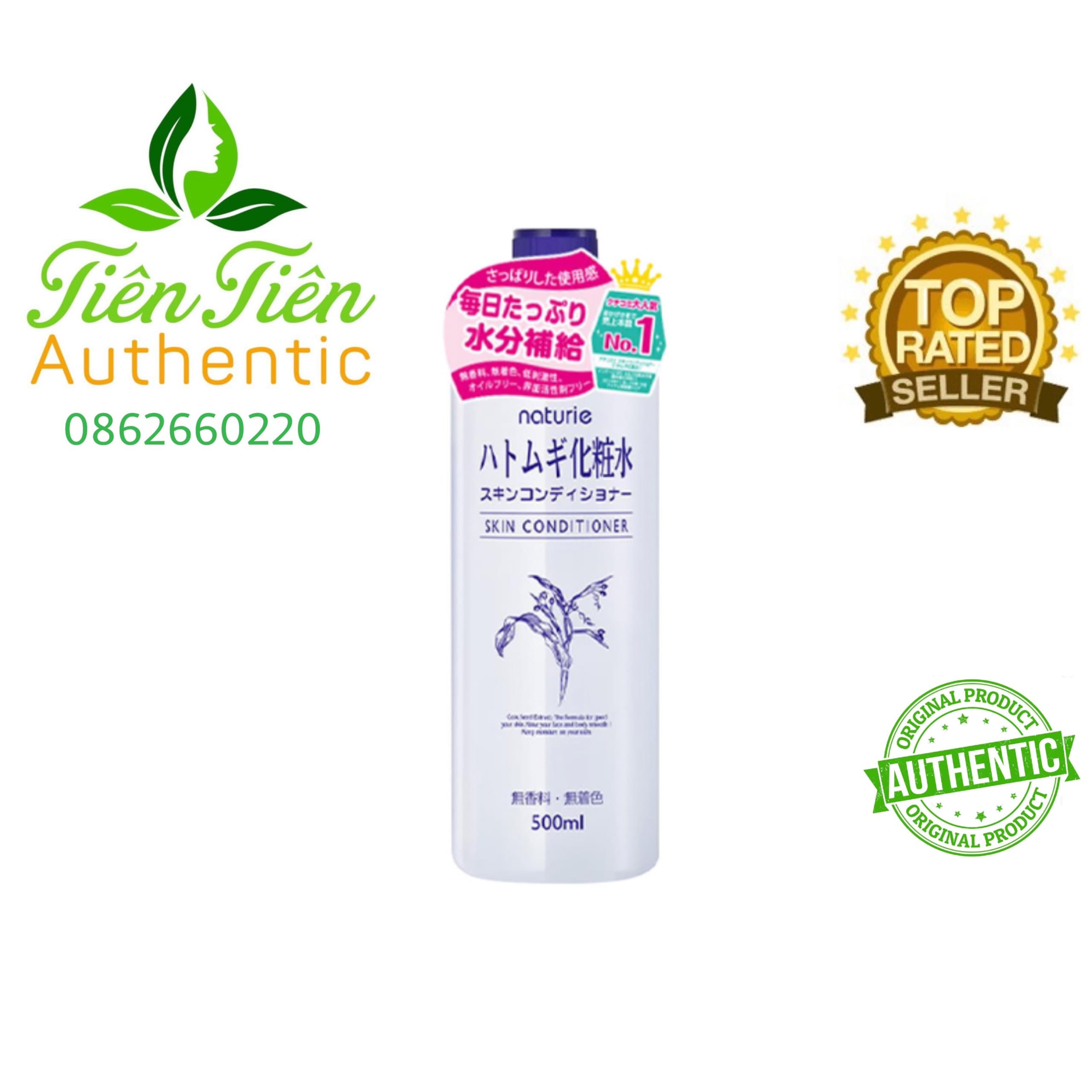 Naturie - Nước hoa hồng Nhật 500ml