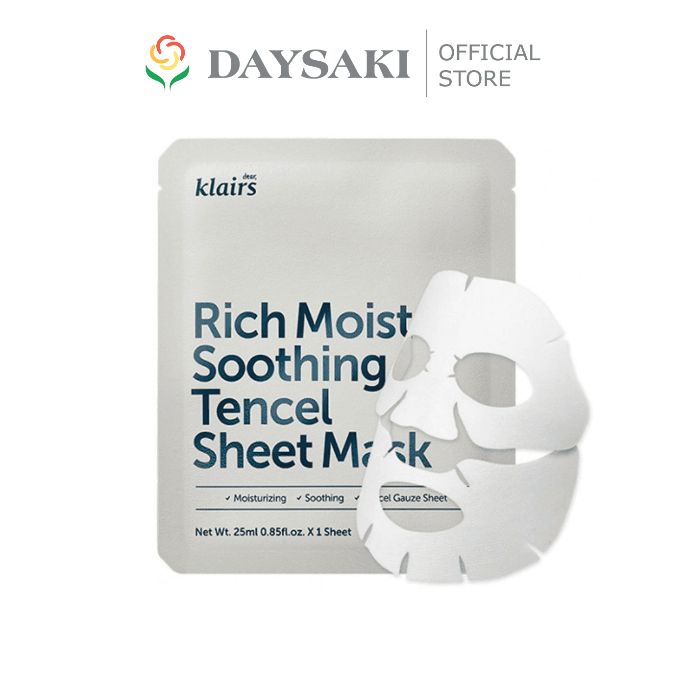 Klairs Mặt Nạ Dưỡng Ẩm Làm Dịu Da  Rich Moist Soothing Sheet Mask 23ml