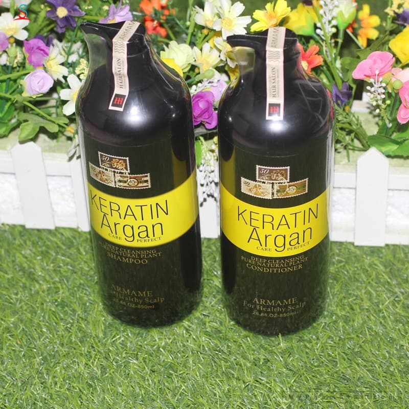 Bộ dầu gội xả Armame Keratin Argan cao cấp 850ml x2
