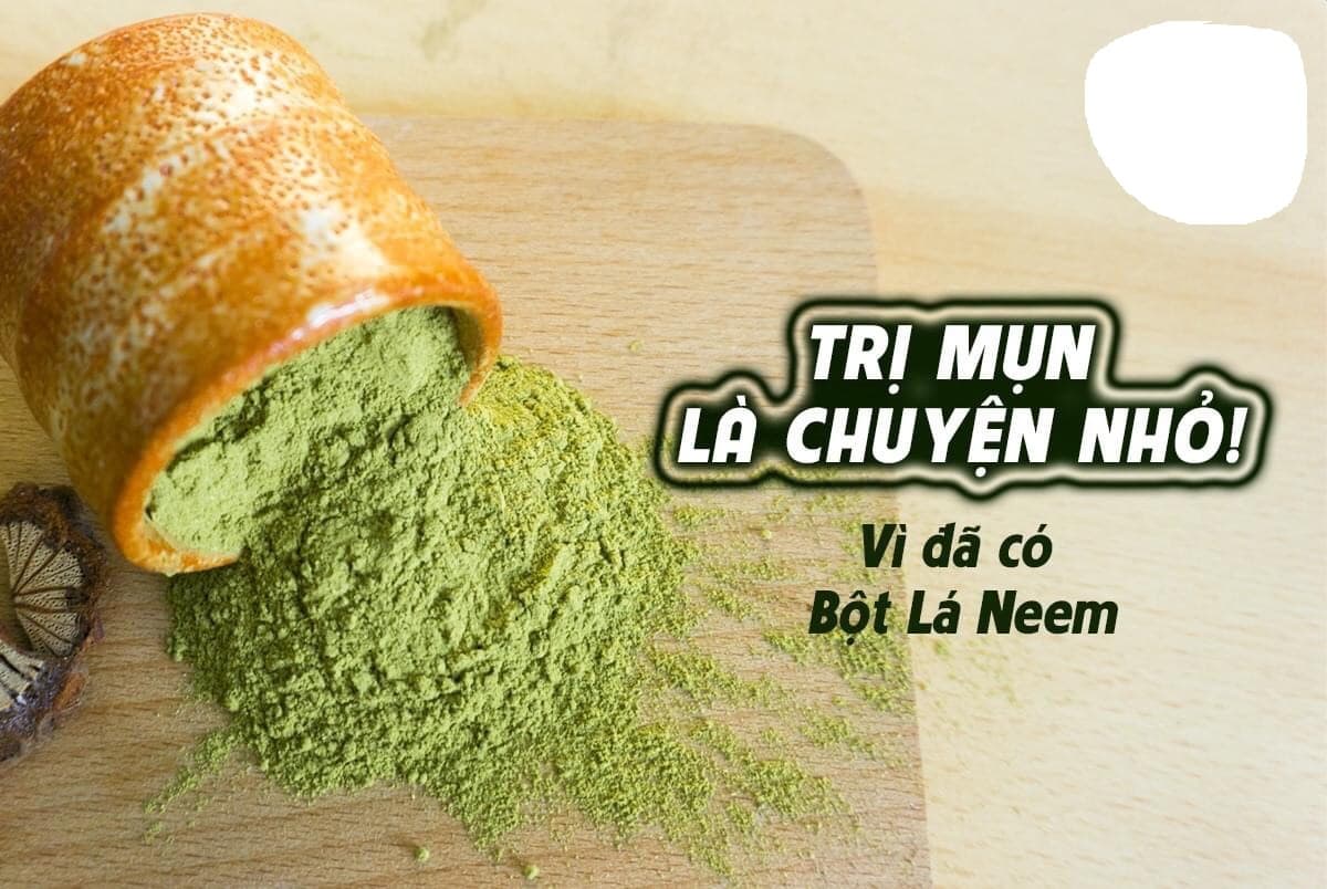 [HCM]MẶT NẠ BỘT LÁ NEEM TRj MỤN TRỨNG CÁ đẹp dưỡng da sạch nhờn sáng mịn 100gr hoàn toàn  thiên nhiên sạch